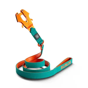 1.4m Lighter Swivel Combat Lead | Anti-Tangle & Secure Clip - Turquoise x Orange