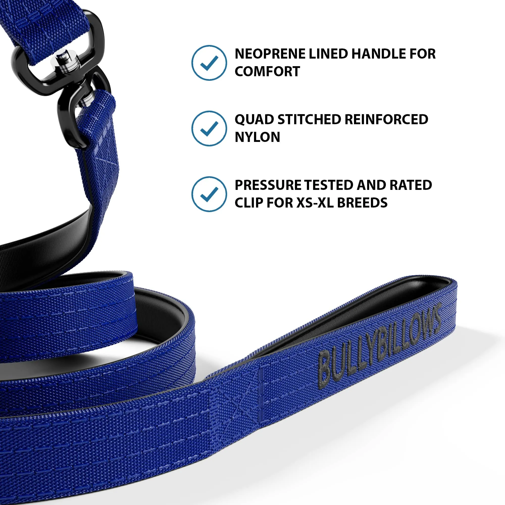 1.4m Swivel Combat Lead | Anti-Tangle & Secure Clip - Blue