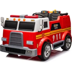 24V Freddo Fire Truck 2-Seater Ride on - Red