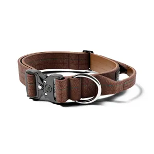 4cm Tweed Combat® Collar | Handle & Secure Clip - Classic Tan