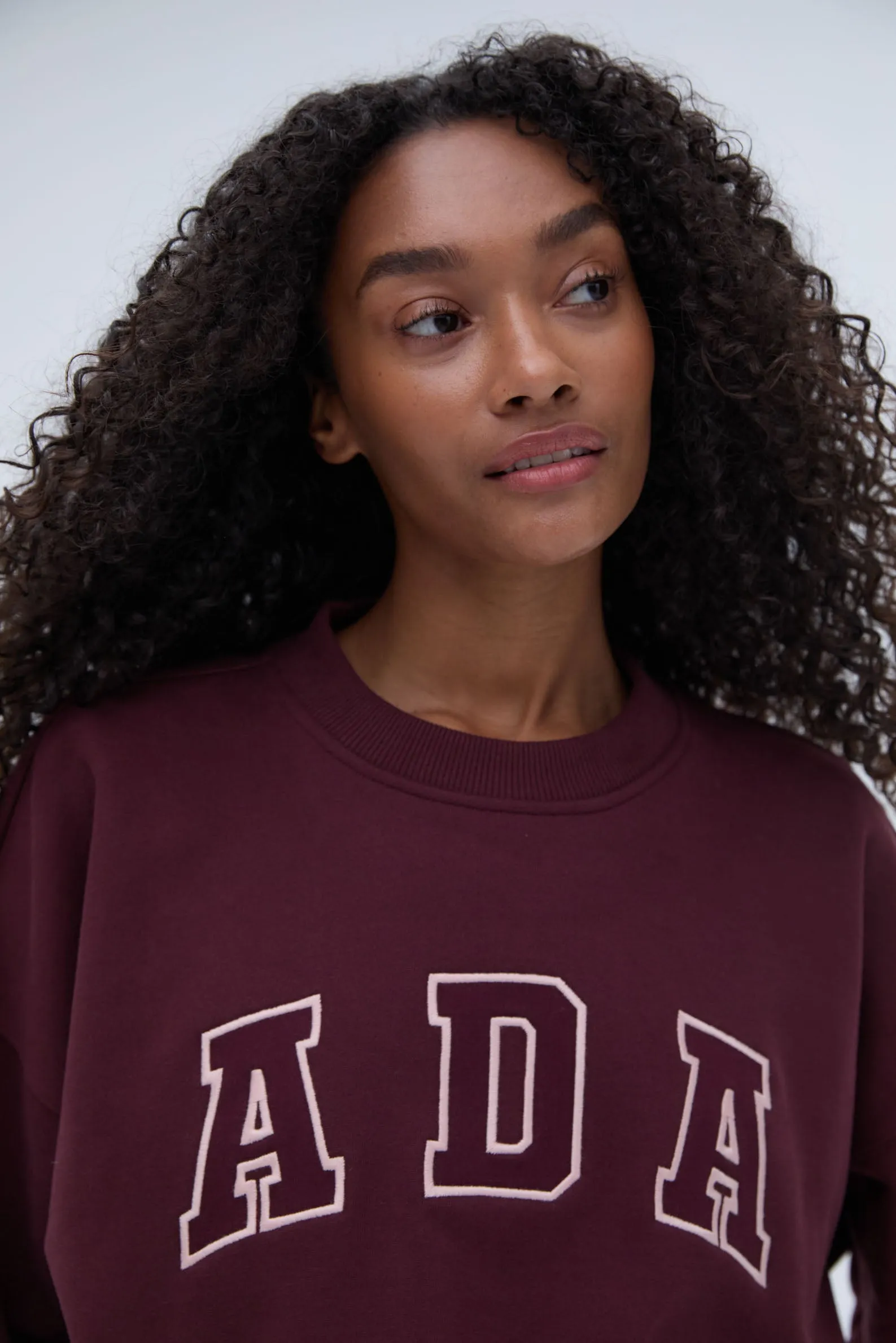 ADA Oversized Sweatshirt - Burgundy