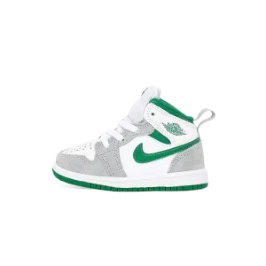 Air Jordan 1 Mid SE 'Grey Pine Green' (Infant & Kids)