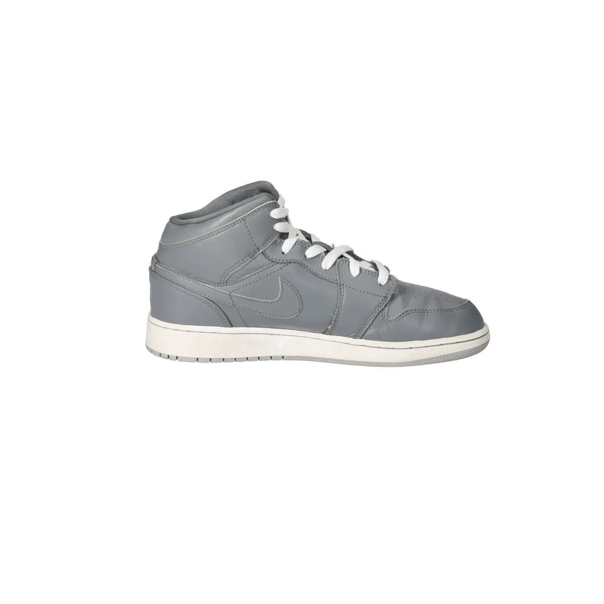 Air Jordan 1 Retro Gs Sneakers Leather Grey Colour For Kids