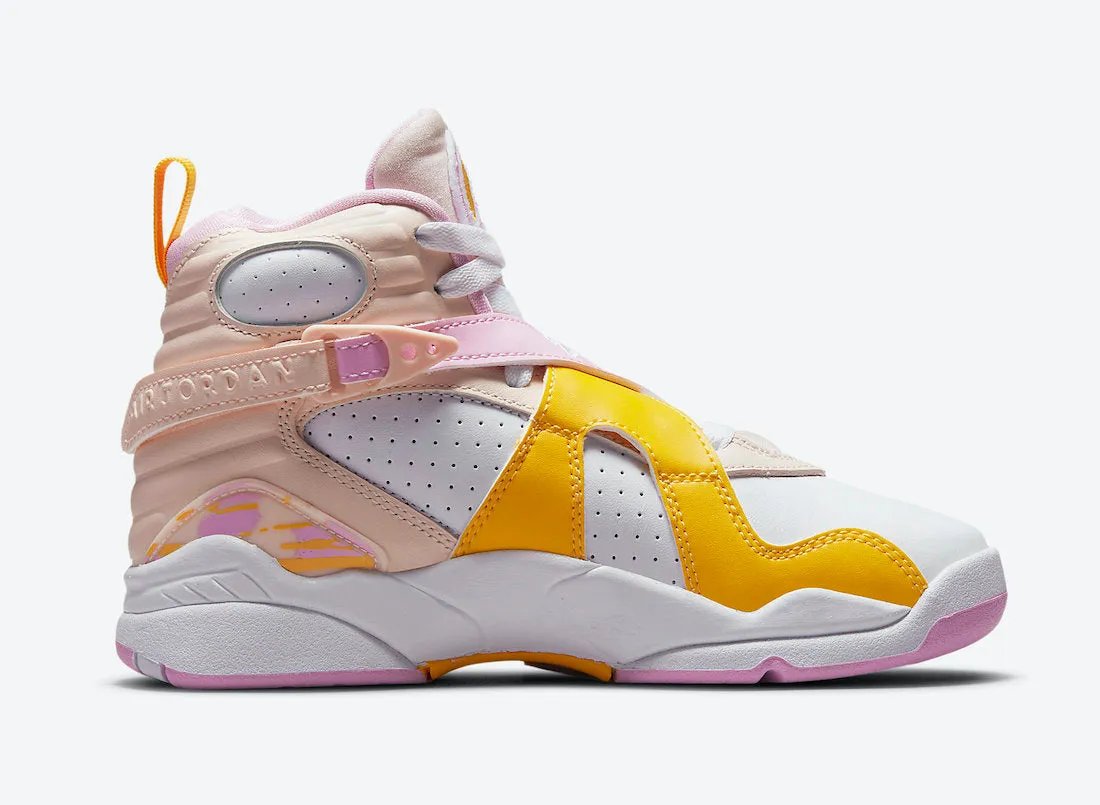 Air Jordan 8 Retro (GS) Orange Pearl LT Arctic Pink 580528-816