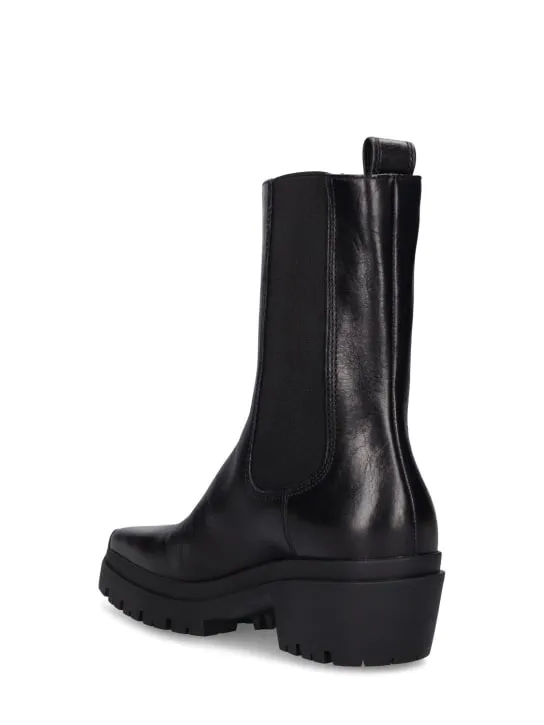 Alexander Wang   45mm Terrain crackled leather ankle boot 