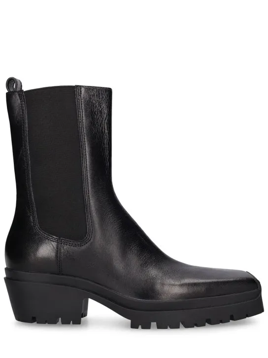 Alexander Wang   45mm Terrain crackled leather ankle boot 