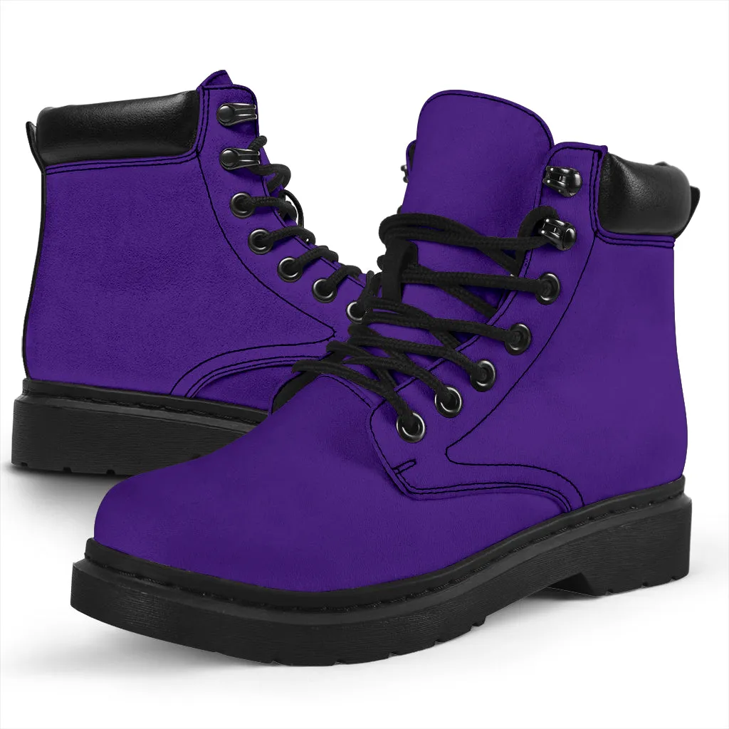 All-Season Boots_Purple_ Micro-Suede