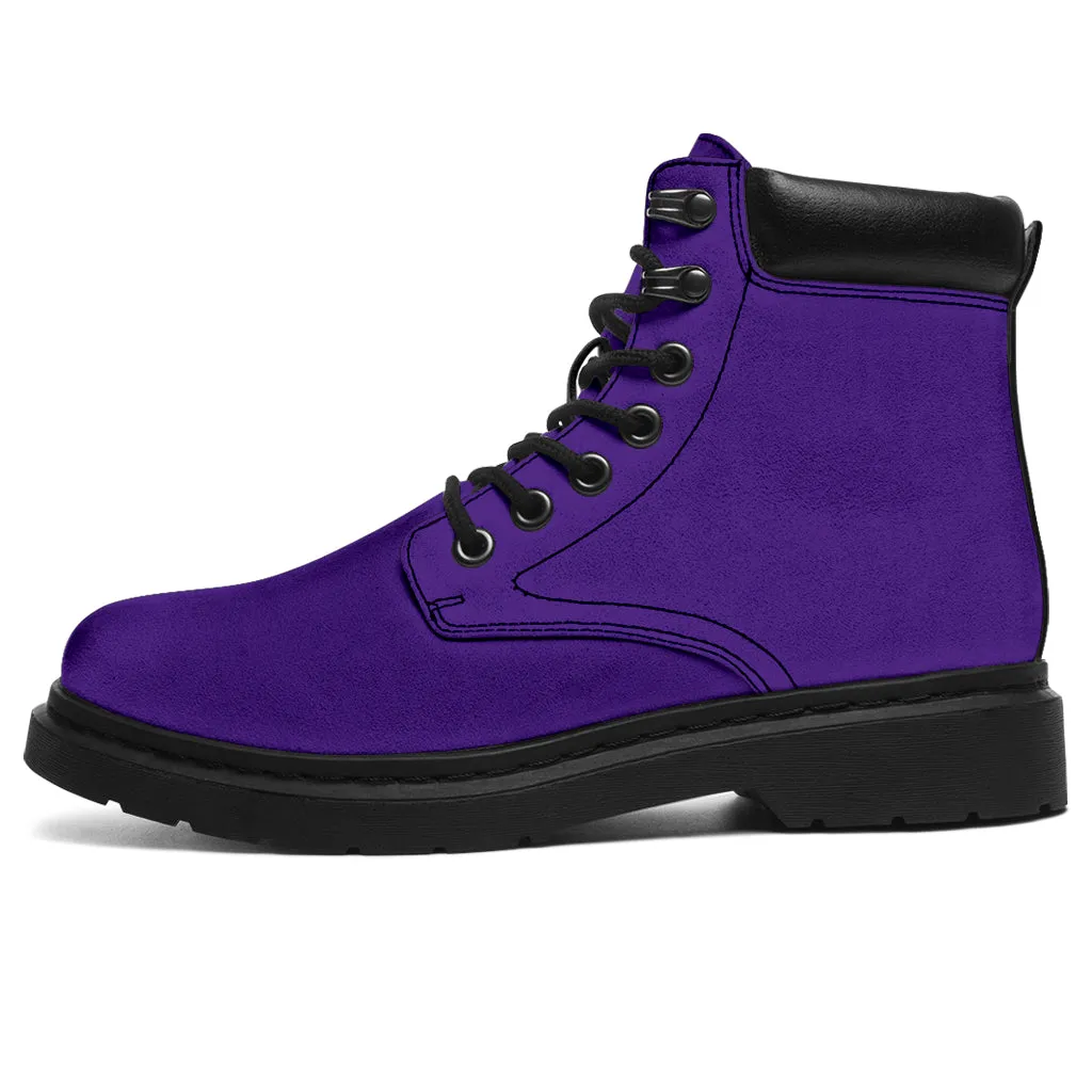 All-Season Boots_Purple_ Micro-Suede