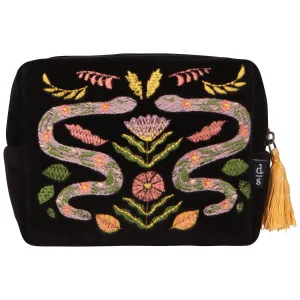 AMULET VELVET EMBROIDERED POUCH BY DANICA STUDIO