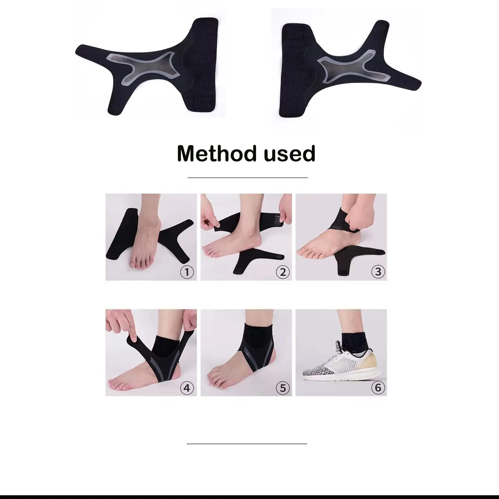 Ankle Support Brace for women & men，Adjustable Ankle Support Breathable Material ,Ankle Braces Suitable for Sports, Football, Basketball, volleyball,Running,Minor ankle sprains,1 Size Fits all(2PCS)