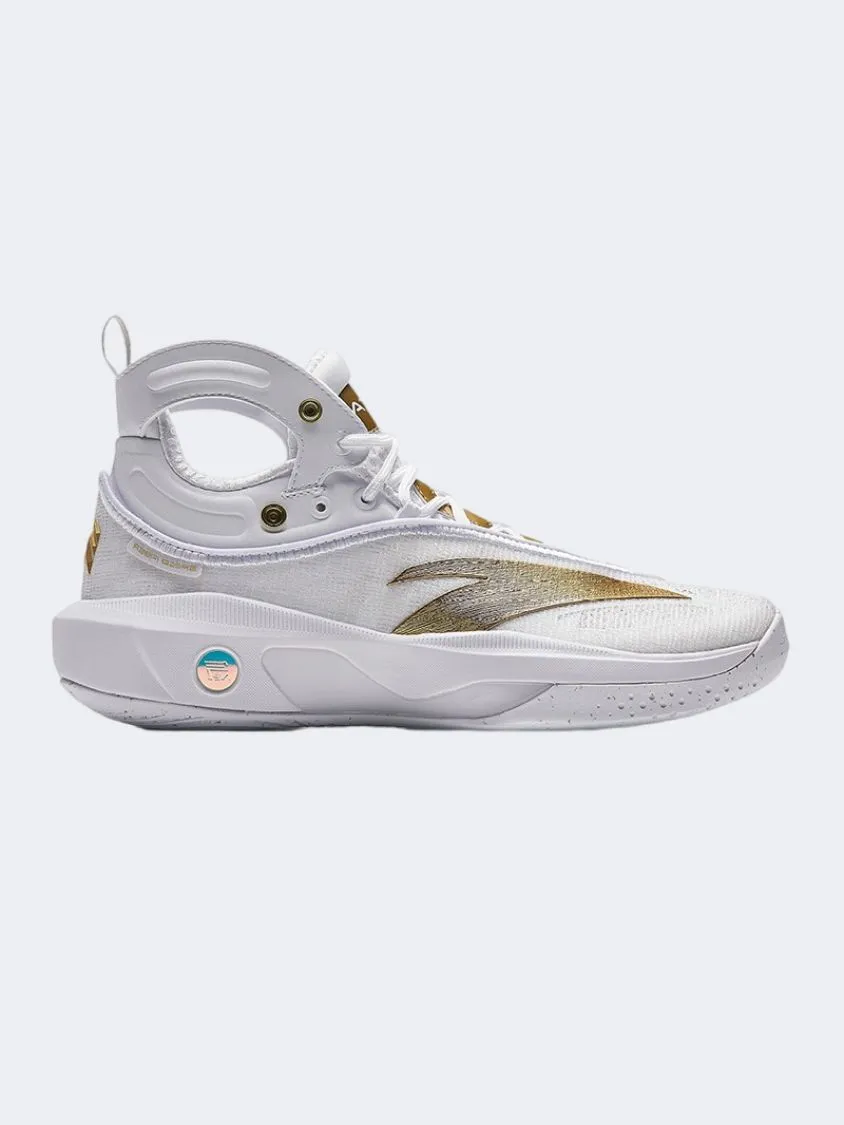 Anta Kt8 Men Basketball Shoes White/Metal Golden