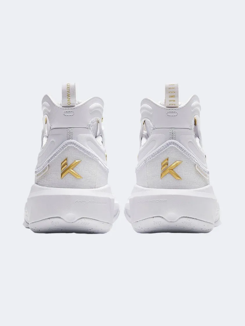 Anta Kt8 Men Basketball Shoes White/Metal Golden