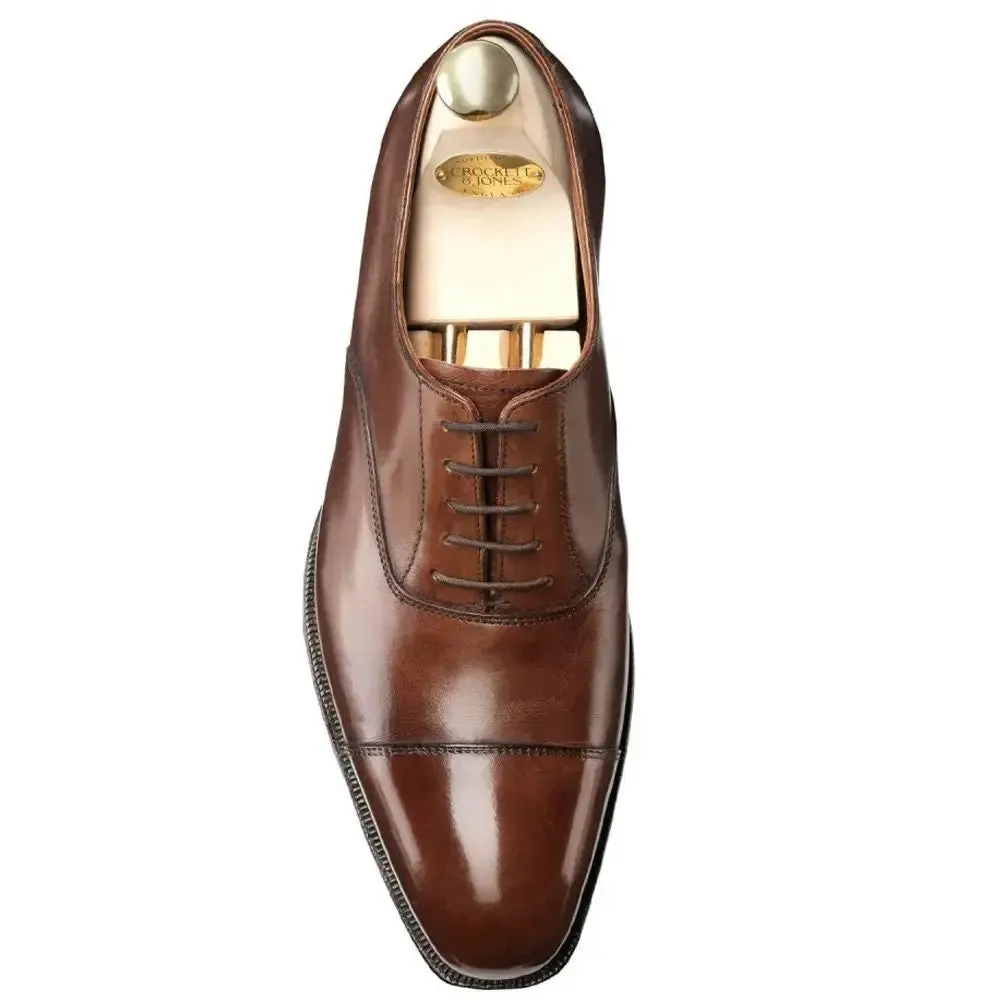 Audley Dark Brown Hand Grade Oxford Shoes