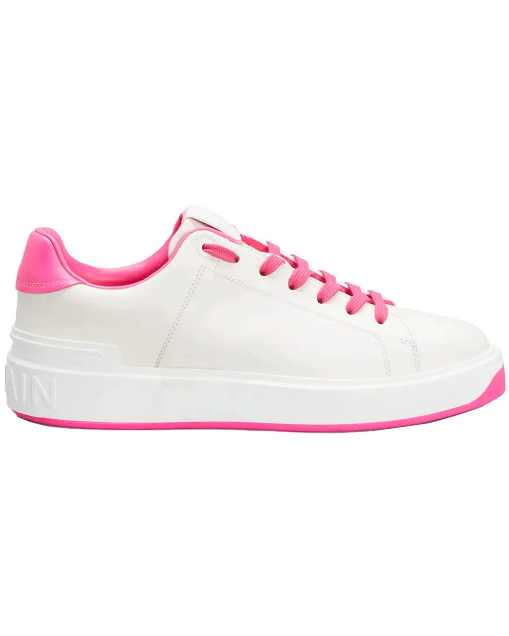 B Court Sneaker in Blanc Rose