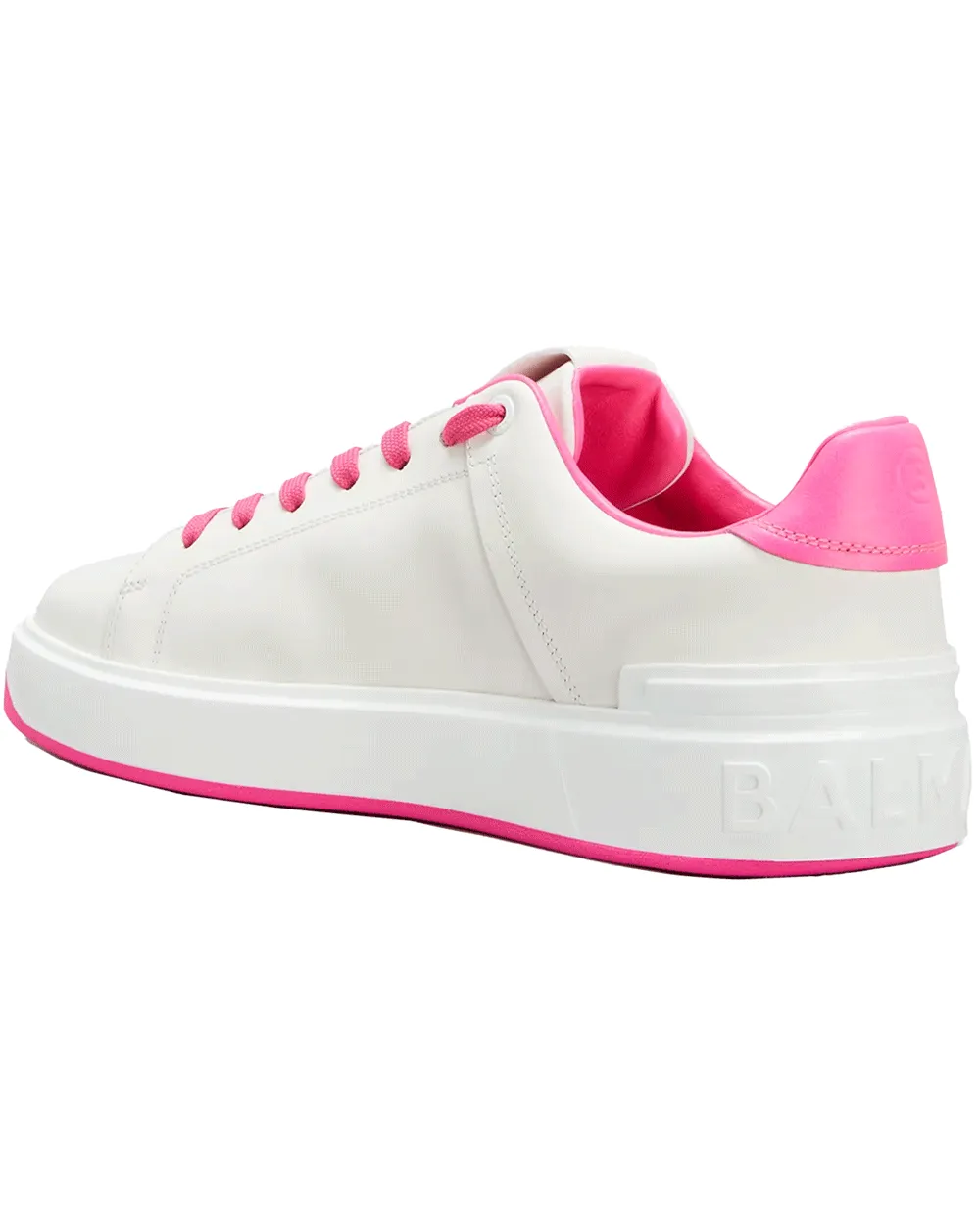 B Court Sneaker in Blanc Rose