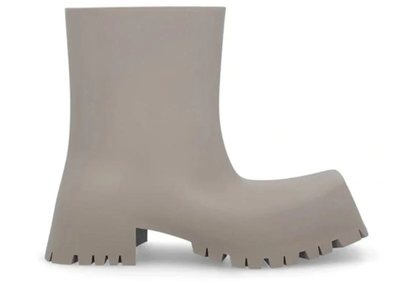 Balenciaga Trooper Rubber Boot Beige