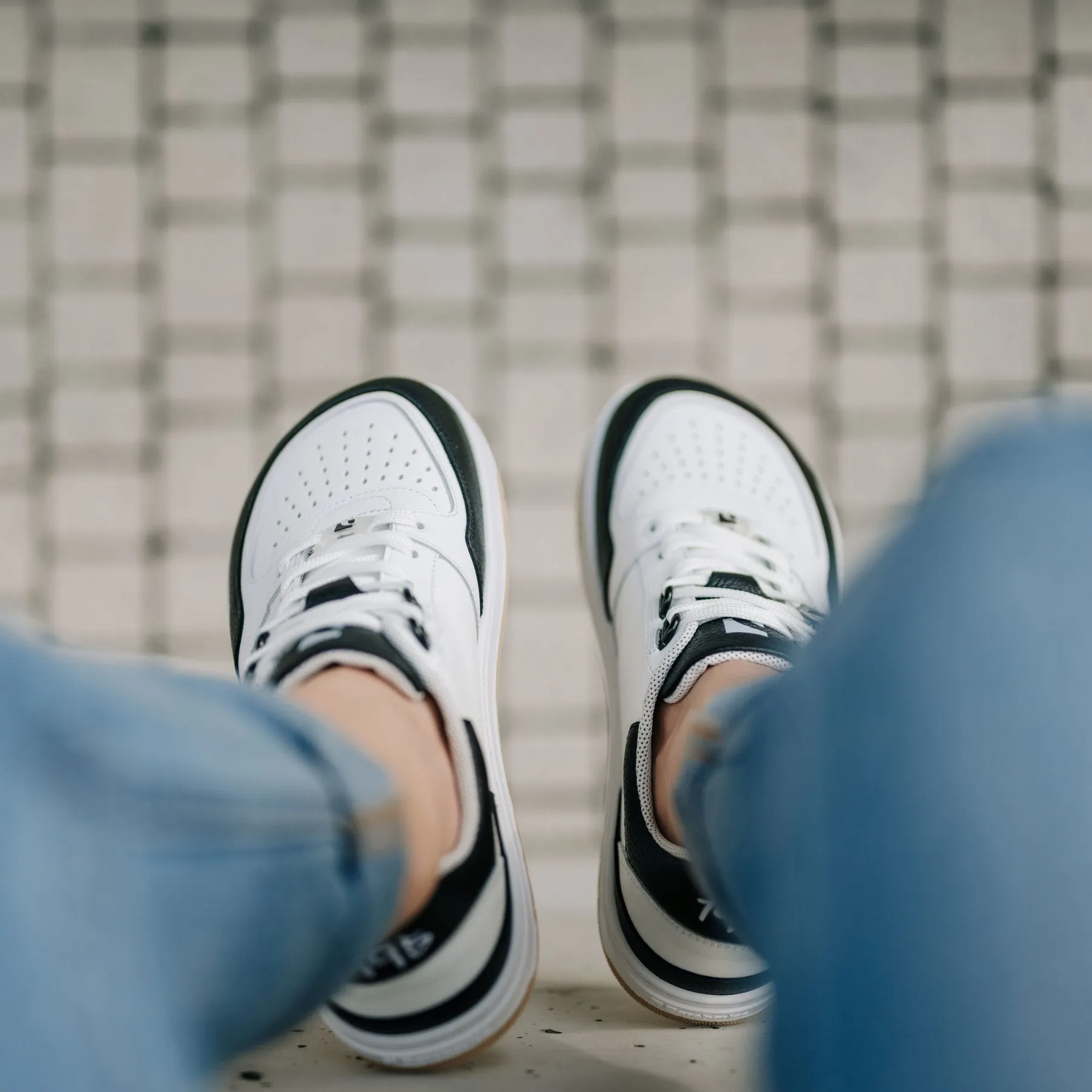 Barefoot Sneakers Barebarics Wave - White & Black CLEARANCE