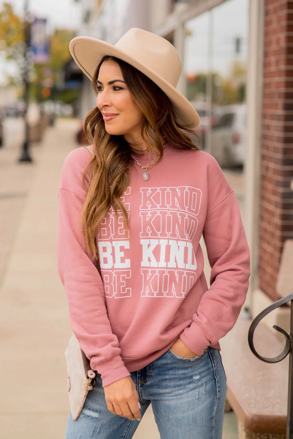 Be Kind Graphic Crewneck