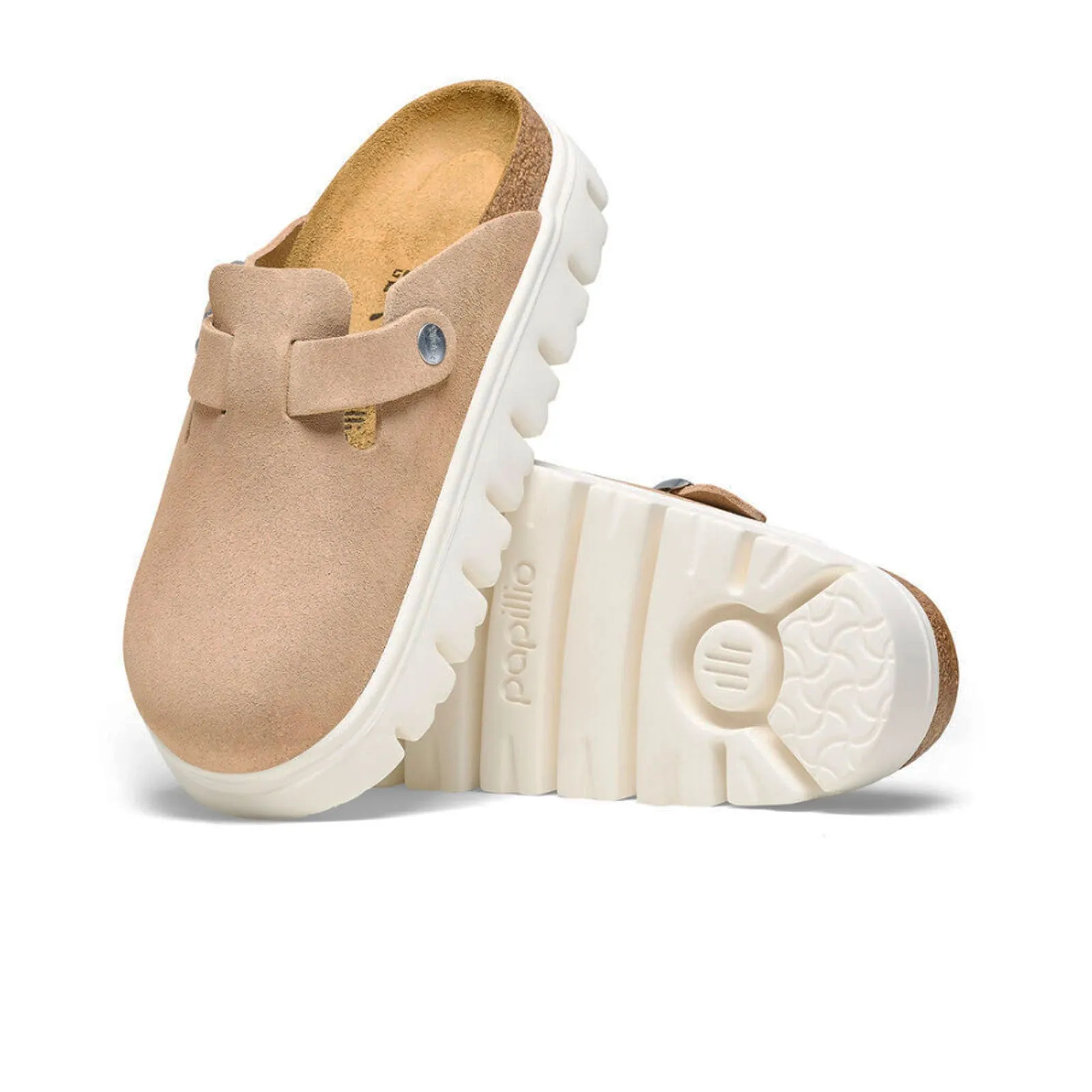 Birkenstock Boston Chunky Clog (Women) - Warm Sand Suede