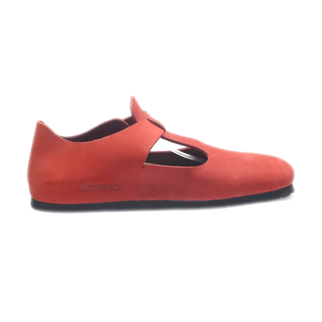 Birkenstock Clogs Leather Red Colour For Men