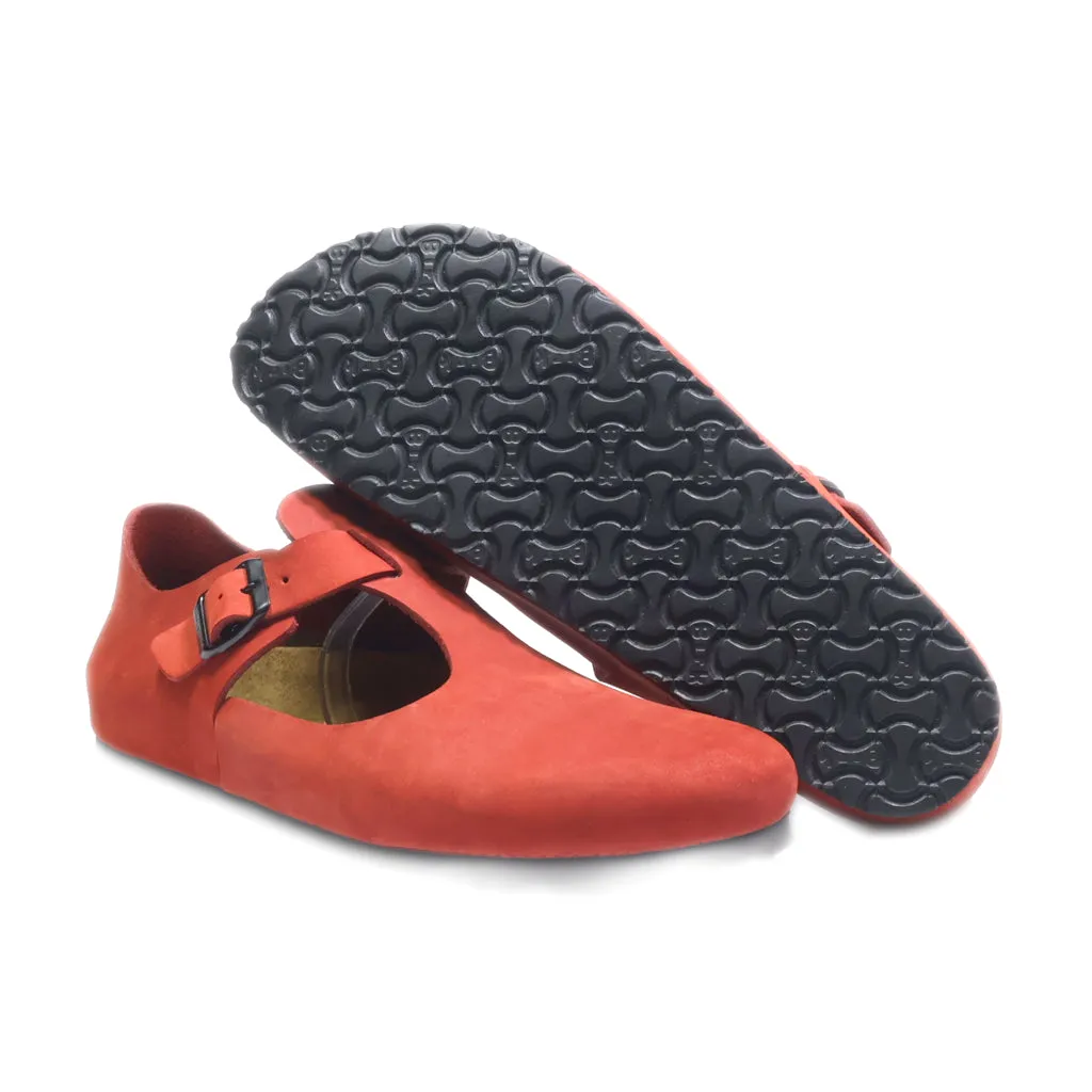 Birkenstock Clogs Leather Red Colour For Men