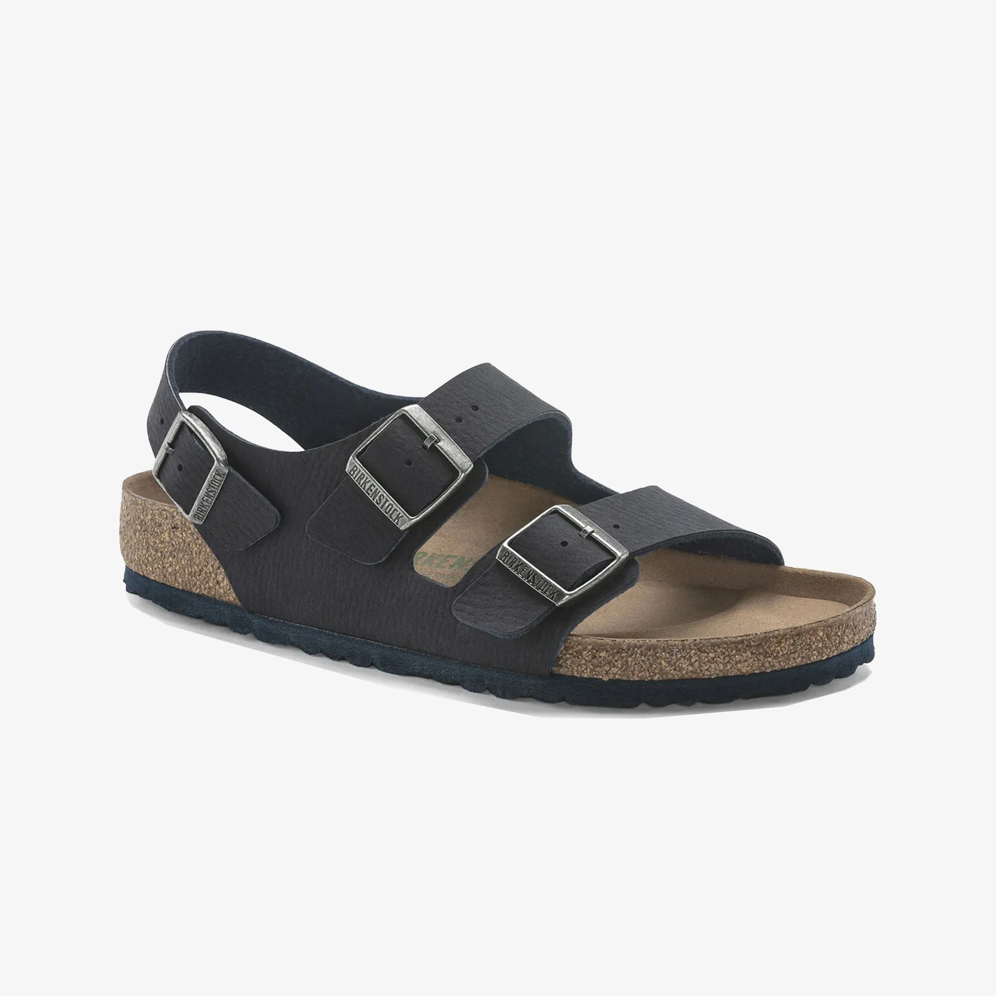 Birkenstock | MILANO VEGAN MICRO FIBRE  { BROWN/BLUE