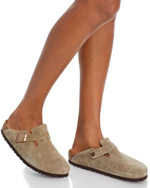 Birkenstock Women's Boston Clogs Tan/Beige