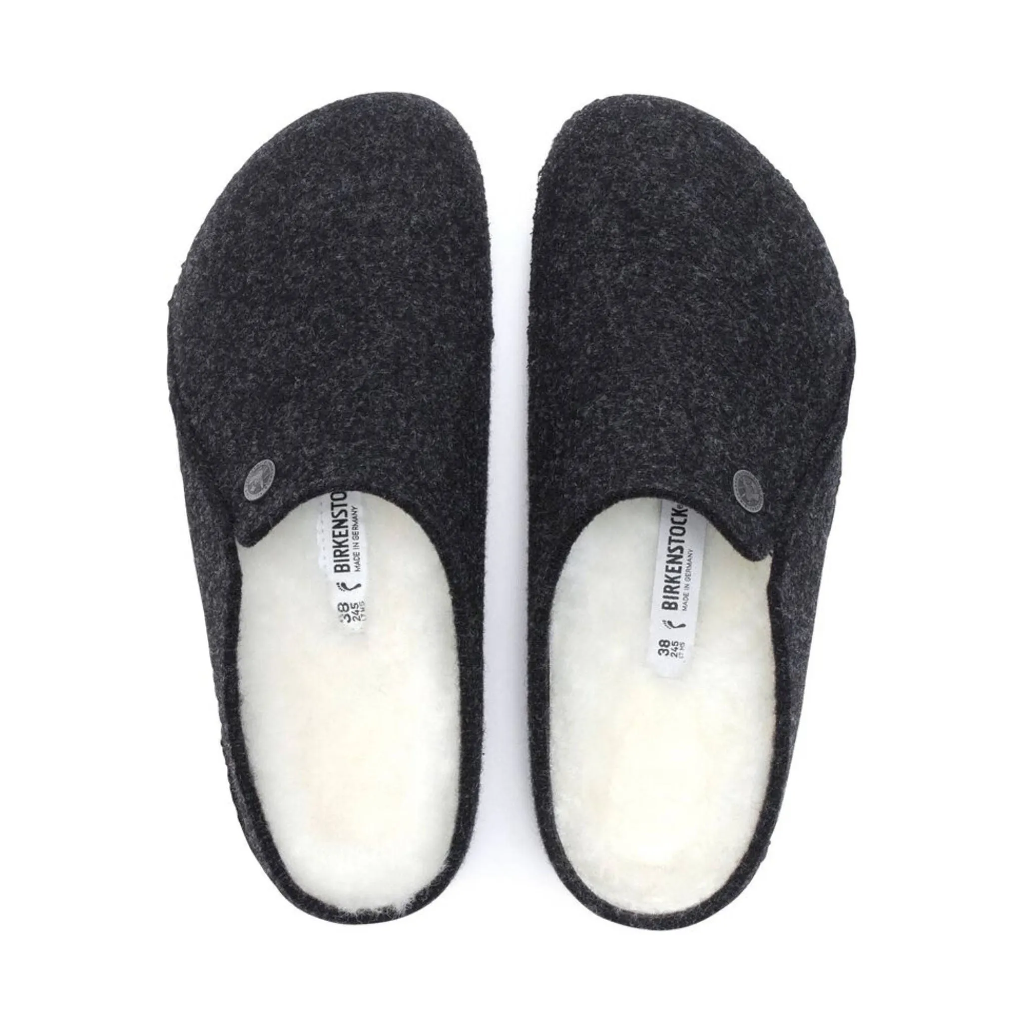 Birkenstock Zermatt Shearling Clog - Anthracite Natural