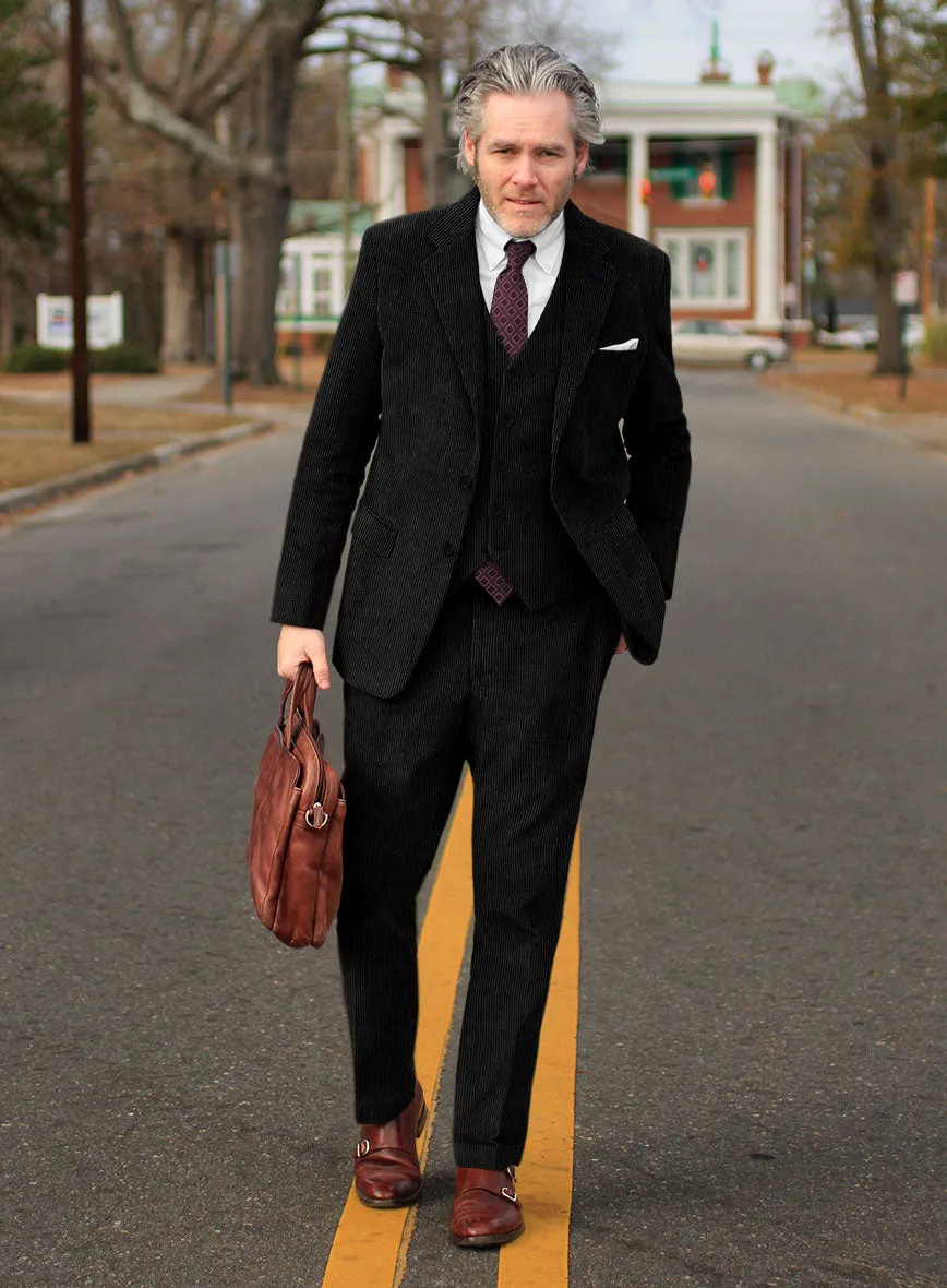 Black Corduroy Suit