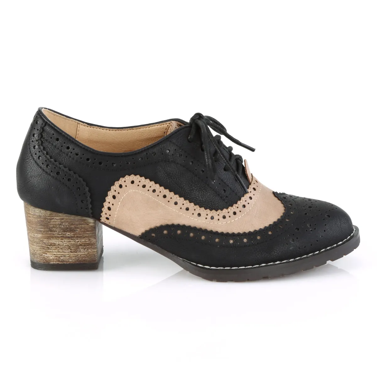 Black-Tan Wingtip Shoes