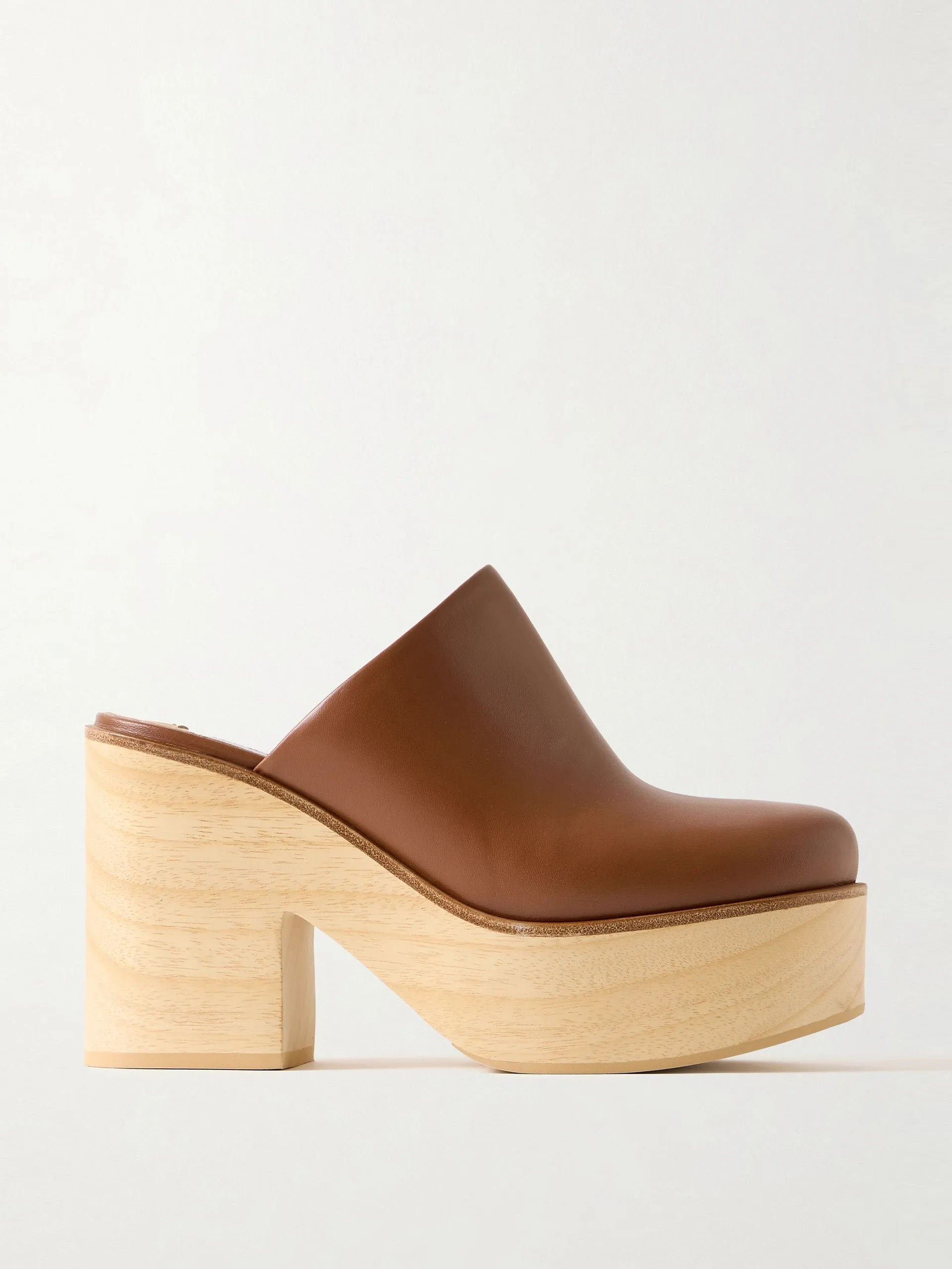 Blake leather platform clogs