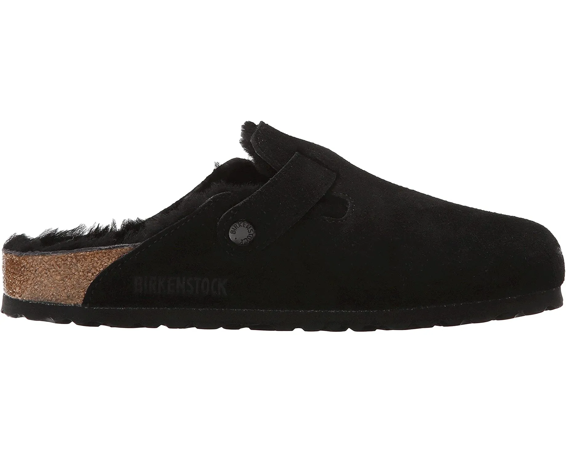 Boston Shearling Birkenstock Clogs, black