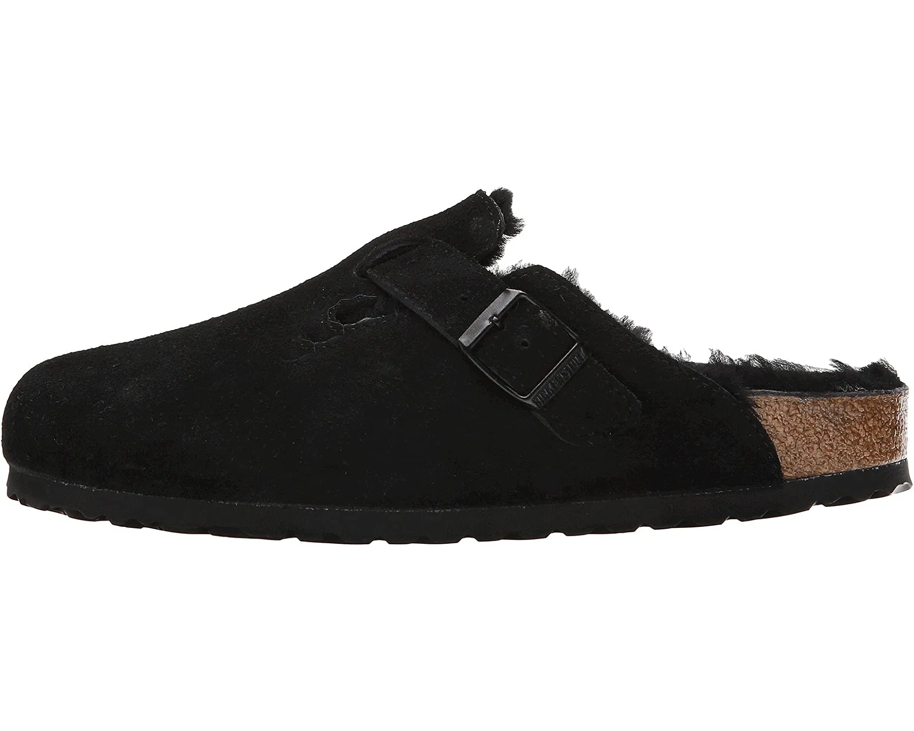 Boston Shearling Birkenstock Clogs, black