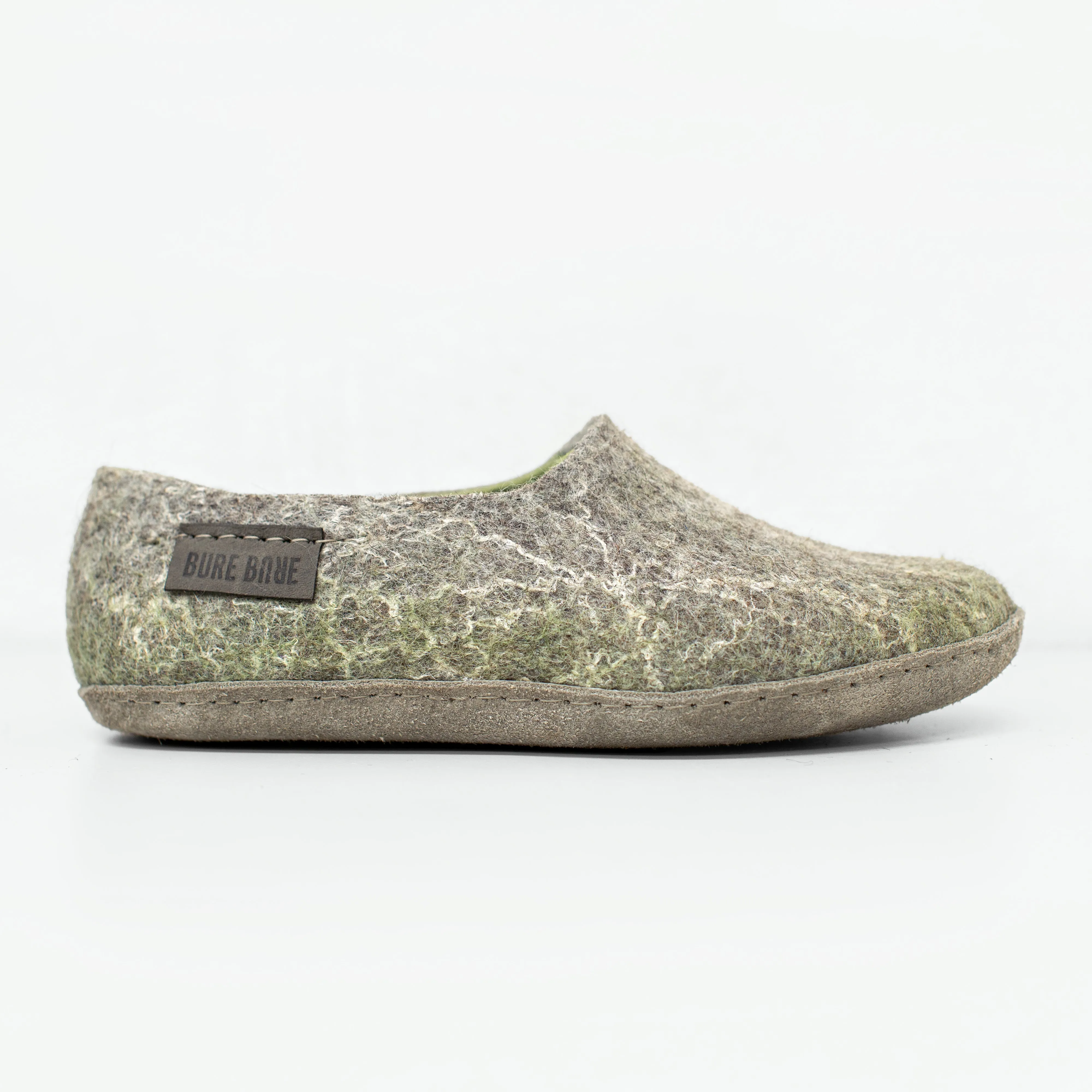 BURE Women's clogs slippers - Gray Linen