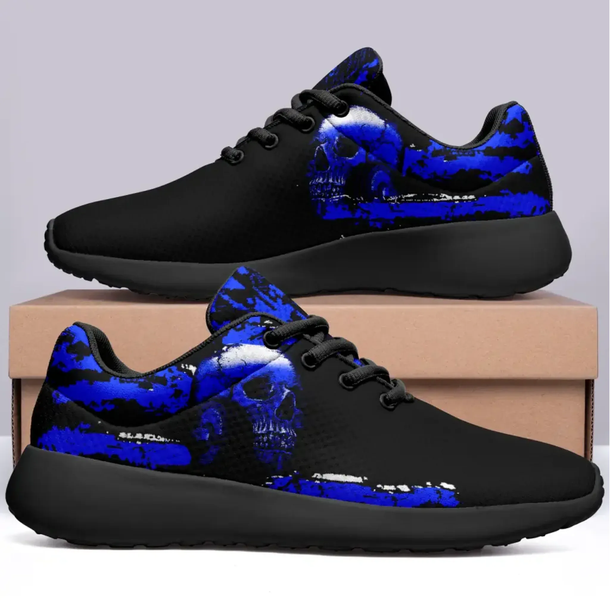 Buy One Get One Blue Color Personalized Skull Sneaker Comfortable Shoe,
067-2302-004-1