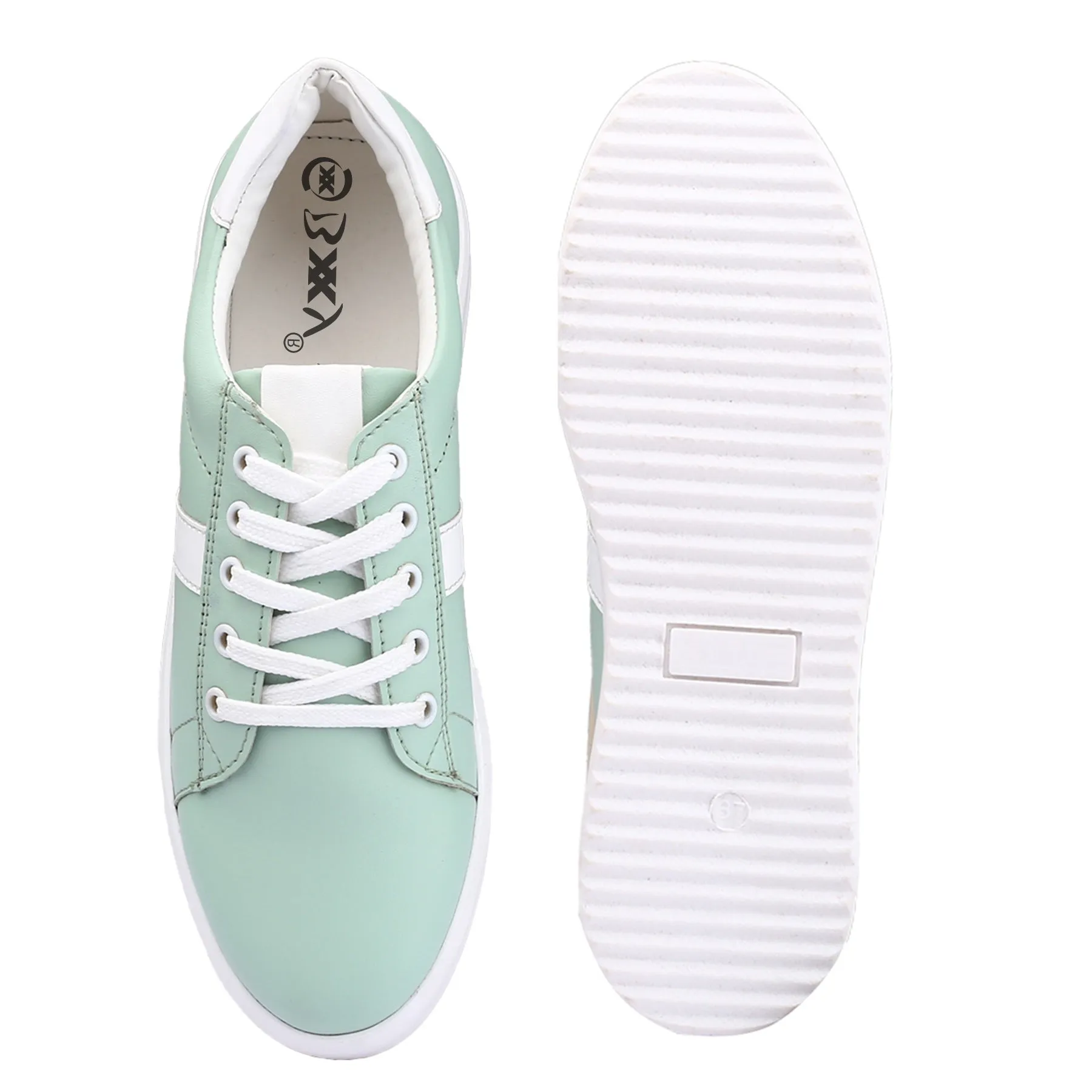 Bxxy Women's Trendy Lace-up Sneakers