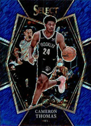 Cameron Johnson, RC, Premier Level Shimmer Prizm, 2021-22 Panini Select Basketball NBA