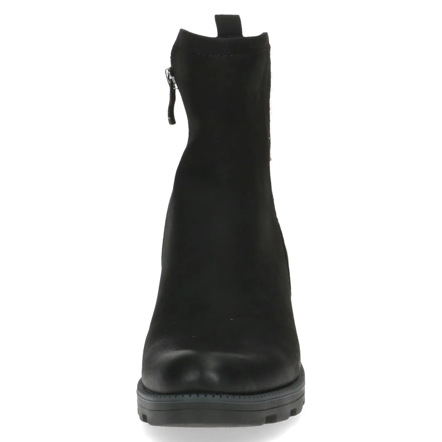 Caprice Ladies Zip Side Nubuck Ankle Boot