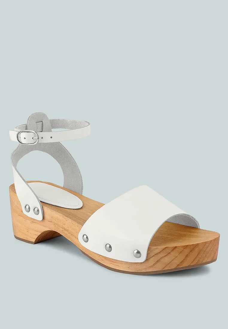 Cara Wooden Clogs