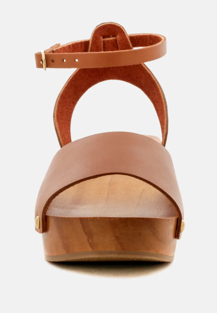 Cara Wooden Clogs