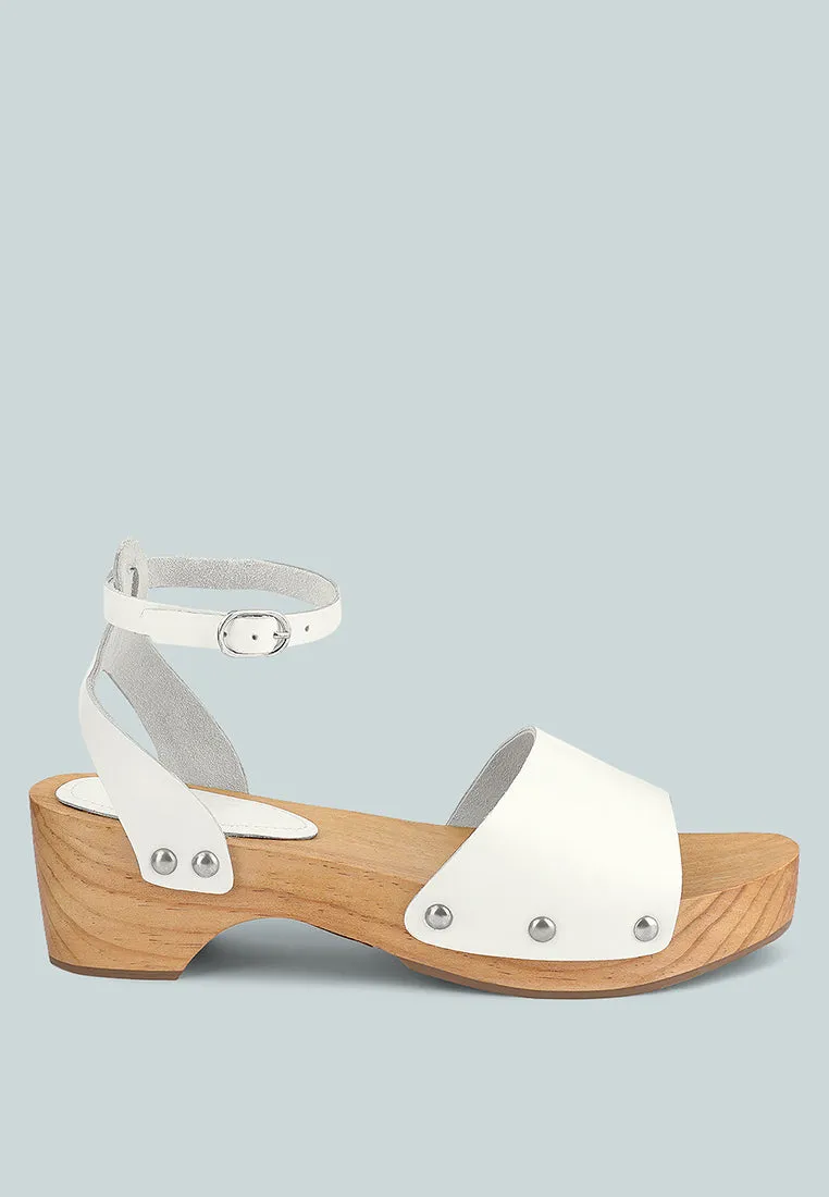 Cara Wooden Clogs