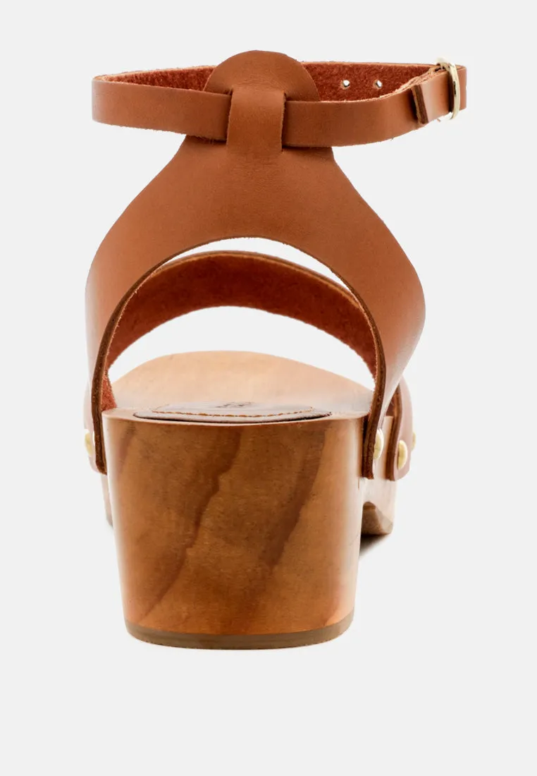 Cara Wooden Clogs