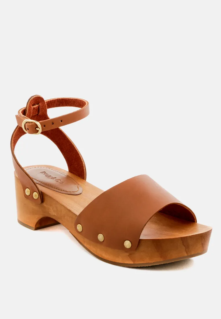 Cara Wooden Clogs