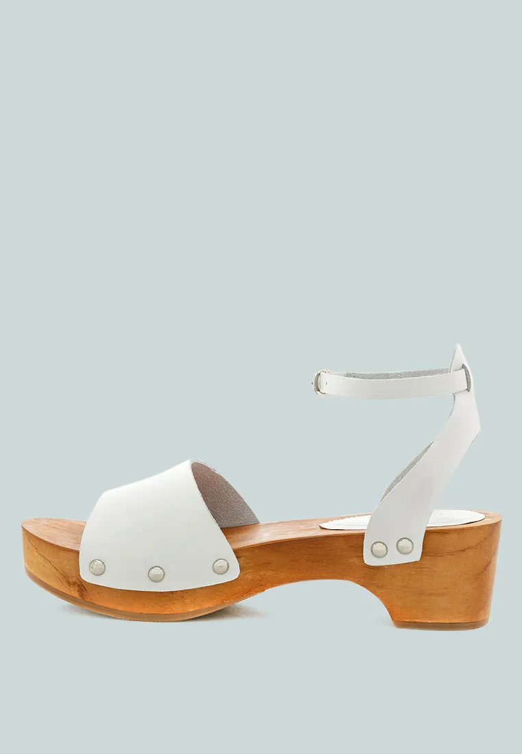 Cara Wooden Clogs