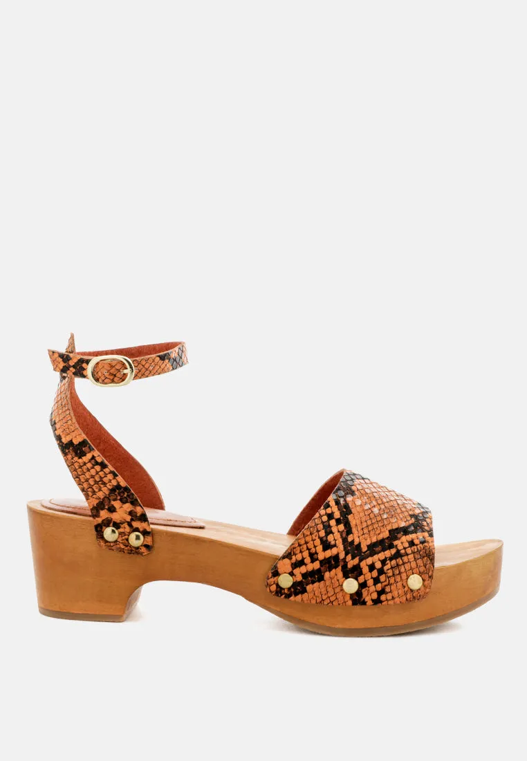 Cara Wooden Clogs