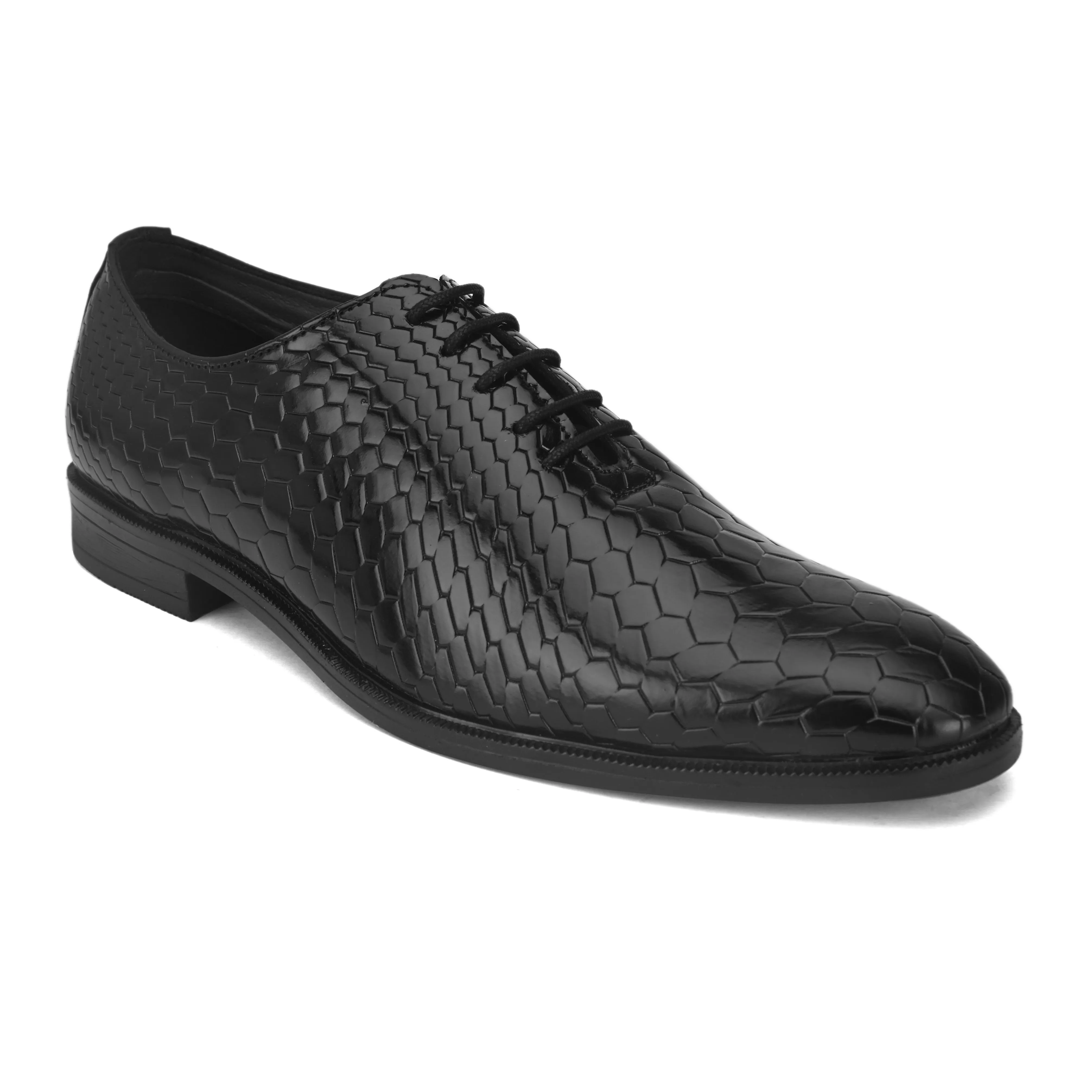 Celeste Black Oxford Shoes