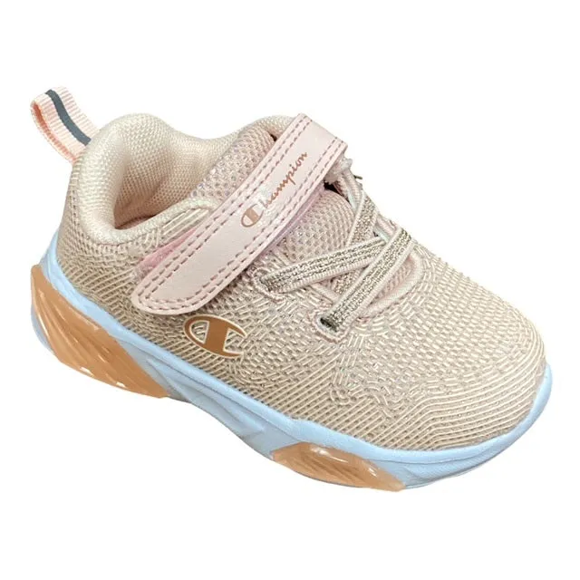 Champion scarpa da ginnastica da bambina con le luci Wave B TD S32131 CHA PS013 rosa