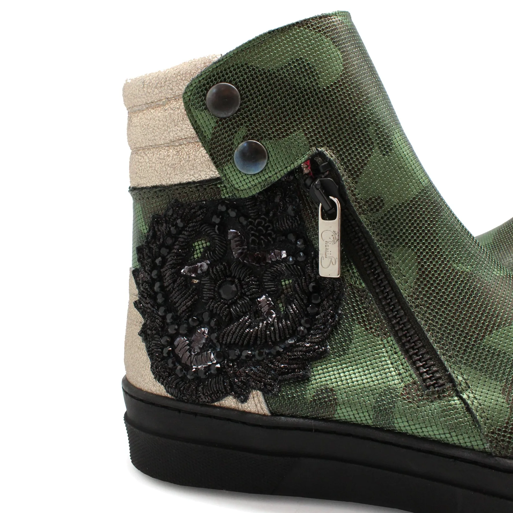 Chat - Military Green ankle boot