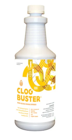 ClogBuster Liquid Drain Opener and Clog Remover, Commercial Grade, 1 Quart