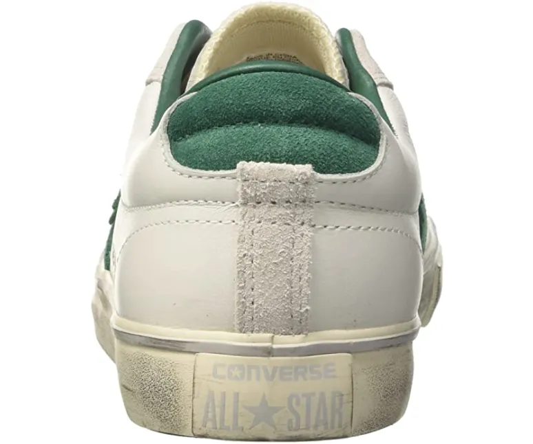 Converse scarpa sneakers da adulto Pro Leather Vulc Distressed 158995C bianco-verde